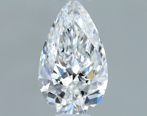 0.3 carat D-VVS2 Natūralus Pear Deimantas (1)