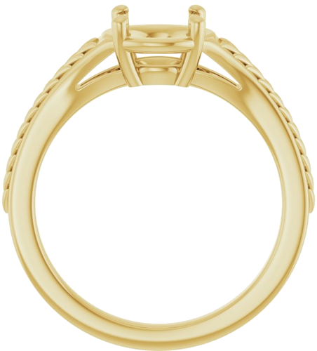 Sužadėtuvių Žiedas „Solitaire“ 14k yellow gold Round 6.5mm (2)