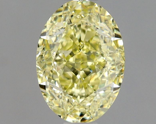 1.02 carat Fancy Light Yellow-VVS2 Natūralus Oval Deimantas (1)