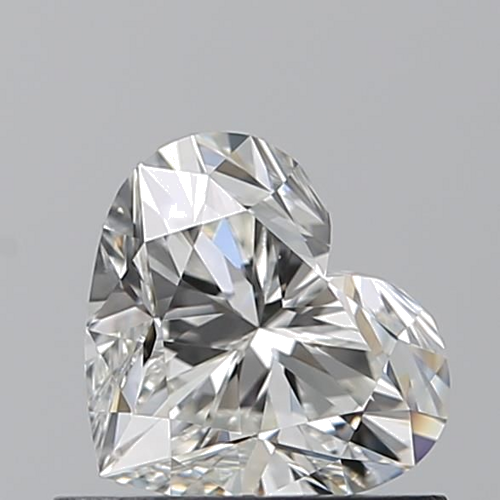 0.71 carat H-VVS2 Natūralus Heart Deimantas (1)