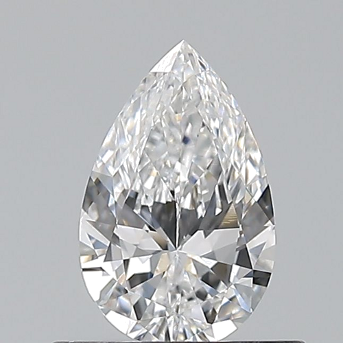 0.5 carat E-VVS2 Natūralus Pear Deimantas (1)
