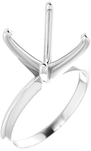 Sužadėtuvių Žiedas „Light Solitaire“ 585 Baltojo Aukso Round 11mm x 11.4mm (1)