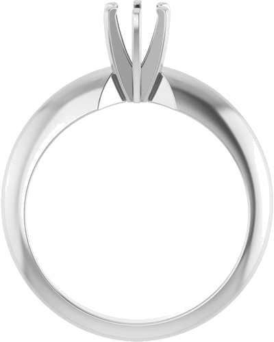 Sužadėtuvių Žiedas „Solitaire“ 14k white gold Round 4.1mm (2)