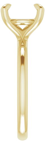Sužadėtuvių Žiedas „Solitaire“ 10k yellow gold Round 9.4mm (4)
