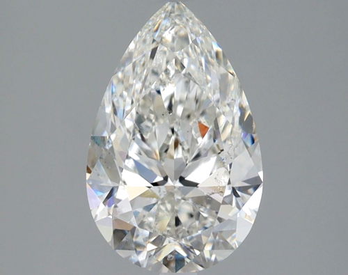2.01 carat G-SI2 Natūralus Pear Deimantas (1)