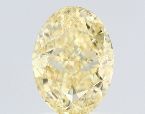 1.01 carat Fancy Light Yellow-VS2 Natūralus Oval Deimantas (1)