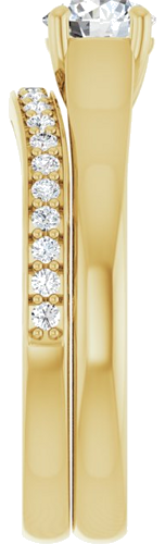 14K Yellow 5.2 mm Round Solitaire Engagement Ring Mounting (9)