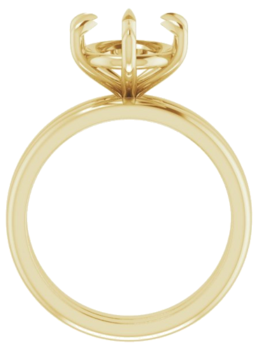 Sužadėtuvių Žiedas „Claw-Prong“ 14k yellow gold Oval 11mm x 9mm (7)