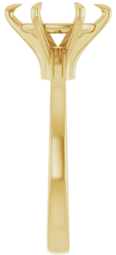 Sužadėtuvių Žiedas „Claw-Prong“ 14k yellow gold Oval 10mm x 8mm (4)