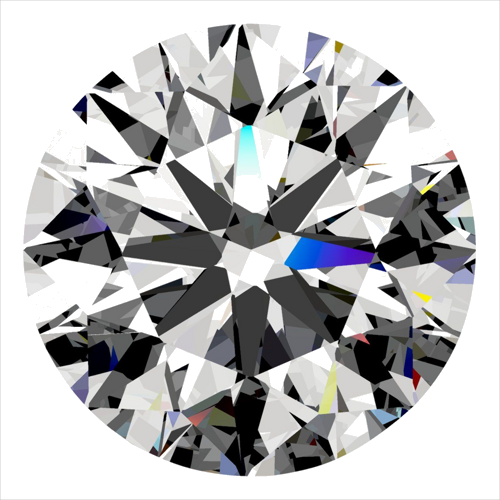 0.5 carat H-VS1 Excellent cut Natūralus Round Deimantas (1)