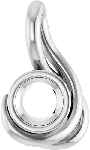 14K White 4.4 mm Round Pendant Mounting (1)