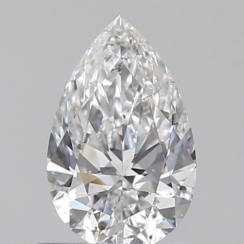 0.55 carat D-SI2 Natūralus Pear Deimantas (1)