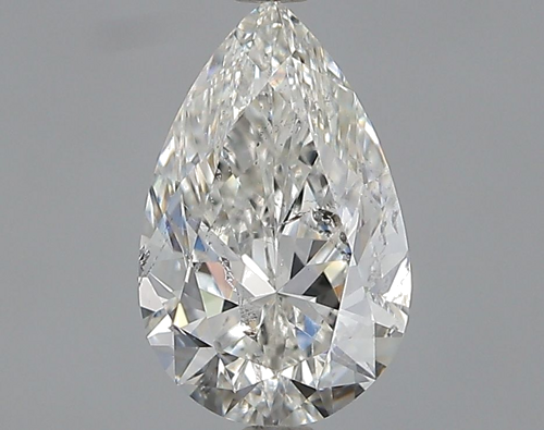 1.0 carat H-SI2 Natūralus Pear Deimantas (1)