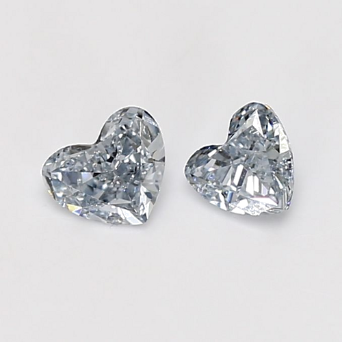 0.27 carat Fancy Blue-VVS1 Natūralus Heart Deimantas (1)