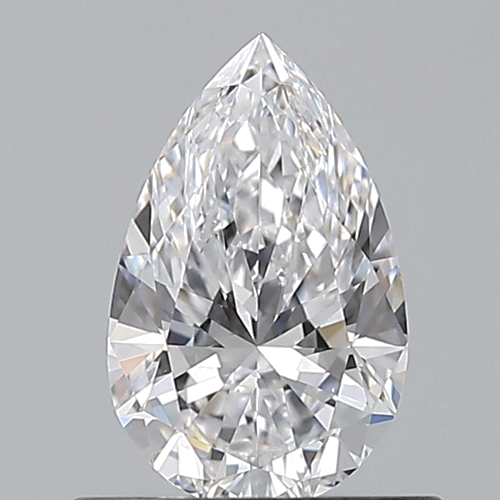 0.6 carat D-VS2 Natūralus Pear Deimantas (1)