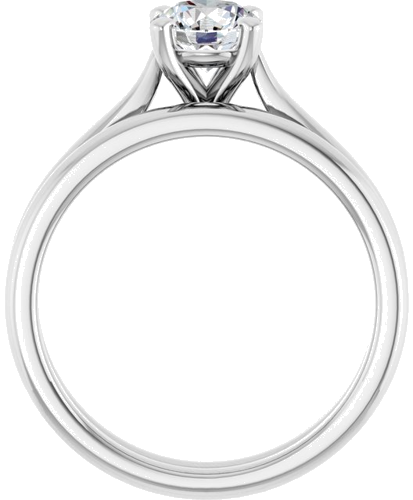 Platinum 5.8 mm Round Engagement Ring Mounting (7)