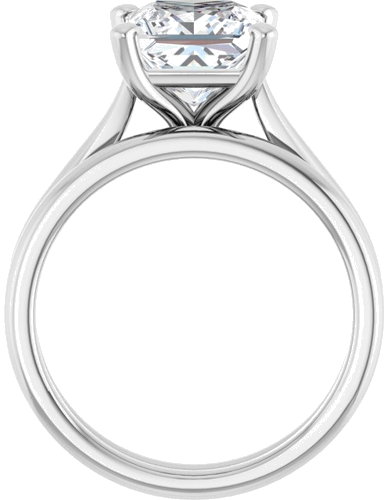 Sužadėtuvių Žiedas 950 Platinos Square 7.5mm (7)
