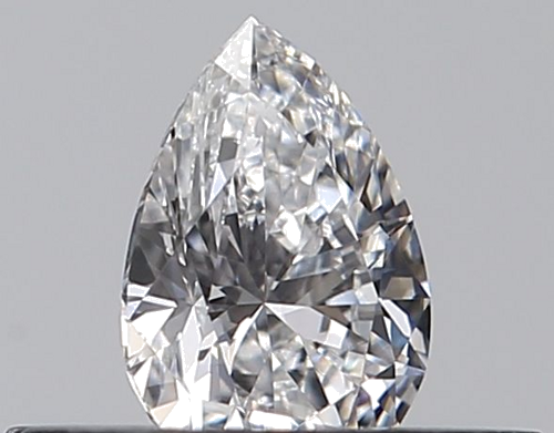 0.25 carat D-VVS1 Natūralus Pear Deimantas (1)