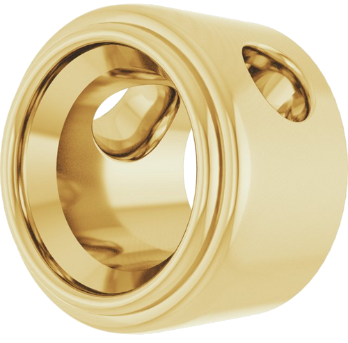 Pakabukas „Bezel-Set Solitaire“ 14k yellow gold Round 5.2mm (2)