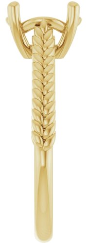 Sužadėtuvių Žiedas „Solitaire“ 14k yellow gold Round 8mm (4)