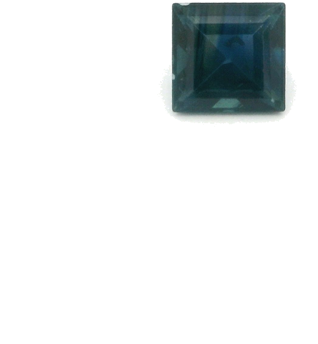 0.54 carat BLUE STEP cut Square Safyras (1)