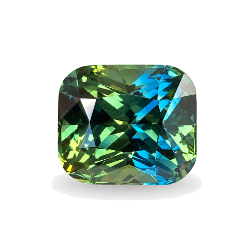 4.52 carat GREEN Cushion Safyras (1)