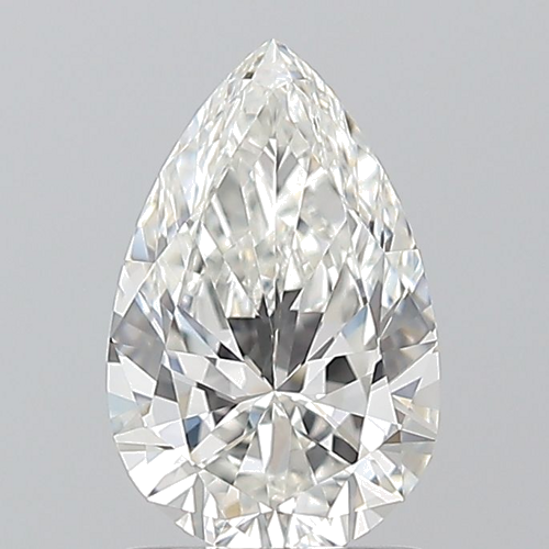 1.0 carat G-VVS2 Natūralus Pear Deimantas (1)