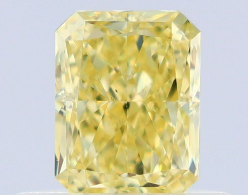 0.52 carat Fancy Intense Yellow-VS2 Natūralus Radiant Deimantas (1)