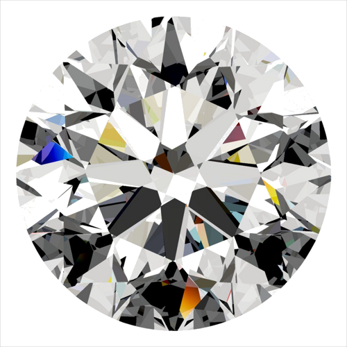 0.51 carat H-VS2 Very Good cut Natūralus Round Deimantas (1)