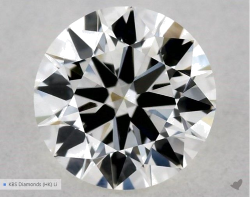 0.5 carat J-VS1 Very Good cut Natūralus Round Deimantas (1)