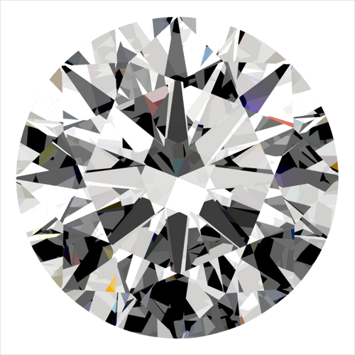 0.43 carat E-VS2 Excellent cut Natūralus Round Deimantas (1)