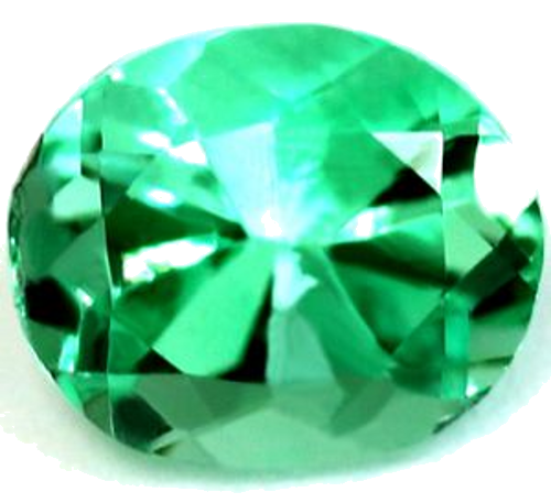 0.43 carat GREEN Oval Smaragdas (1)