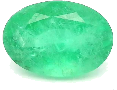 0.63 carat GREEN Oval Smaragdas (1)