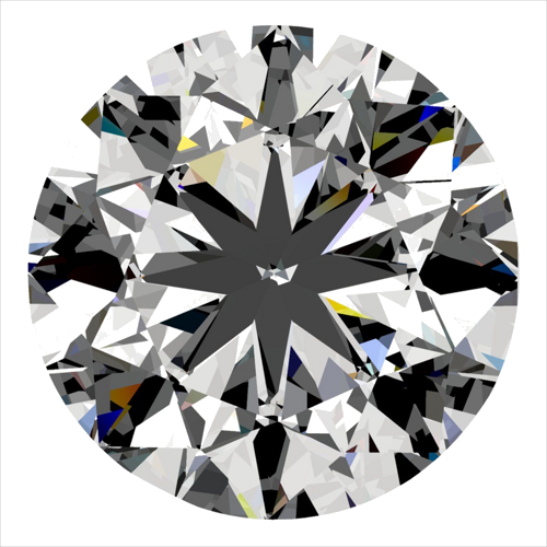 0.4 carat H-SI1 GD cut Natūralus Round Deimantas (1)
