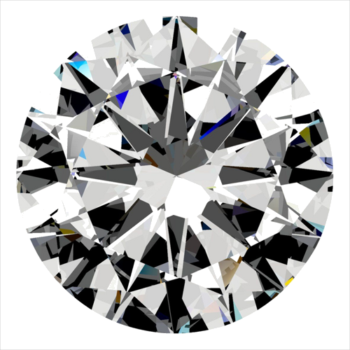 0.5 carat H-SI1 GD cut Natūralus Round Deimantas (1)