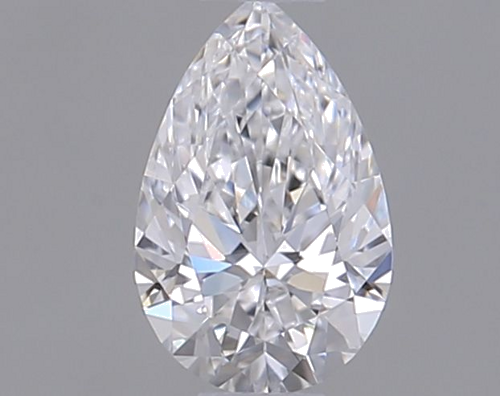 0.3 carat D-VVS1 Natūralus Pear Deimantas (1)