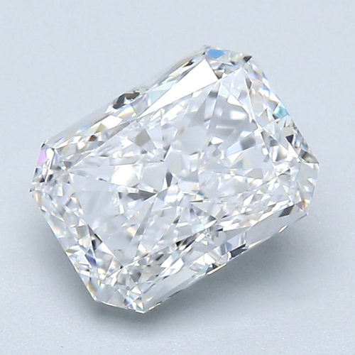 2.01 carat D-VS1 Natūralus Radiant Deimantas (1)