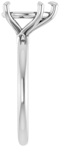 Sužadėtuvių Žiedas 585 Baltojo Aukso Pear Shape 10mm x 7mm (1)