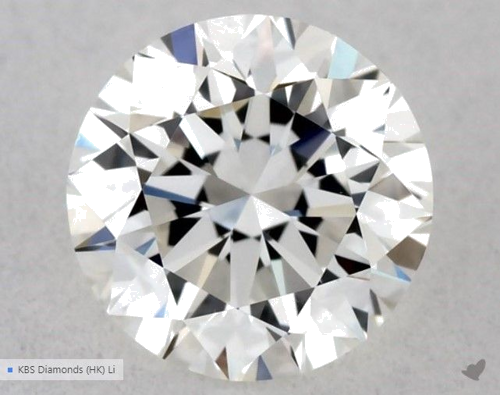 0.5 carat G-VVS2 Excellent cut Natūralus Round Deimantas (1)