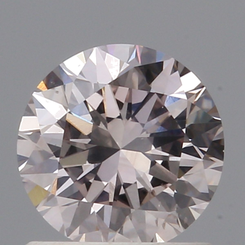 0.9 carat Fancy Light Pinkish Brown-SI1 GD cut Natūralus Round Deimantas (1)