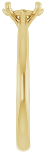 Sužadėtuvių Žiedas „Solitaire“ 10k yellow gold Oval 7mm x 5mm (4)