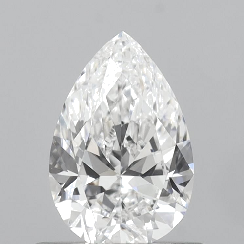 0.59 carat E-VVS1 Natūralus Pear Deimantas (1)
