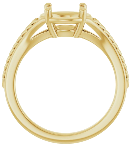 Sužadėtuvių Žiedas „Solitaire“ 10k yellow gold Round 7.4mm (2)