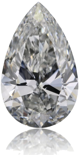 0.37 carat F-VVS2 Natūralus Pear Deimantas (1)