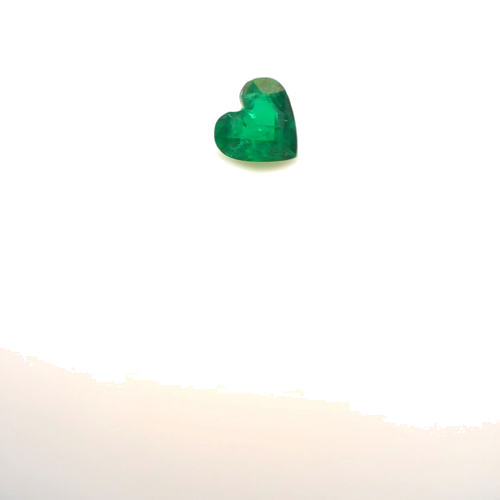 0.34 carat GREEN Heart Smaragdas (1)