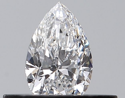 0.27 carat D-VVS2 Natūralus Pear Deimantas (1)