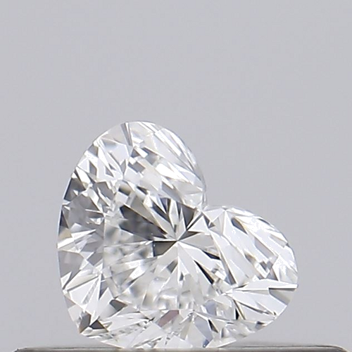 0.2 carat F-VVS2 Natūralus Heart Deimantas (1)