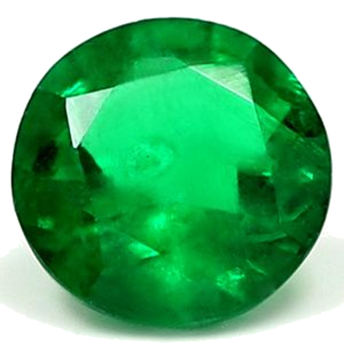 0.47 carat GREEN Round Smaragdas (1)