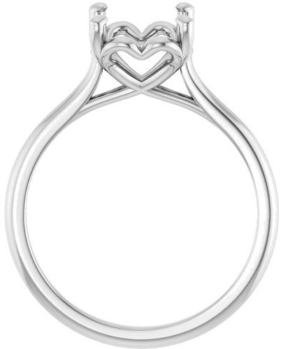 Sužadėtuvių Žiedas „Solitaire“ 585 Baltojo Aukso Oval 10mm x 8mm (2)