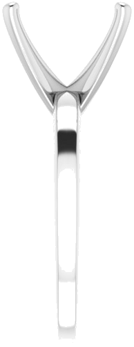 Sužadėtuvių Žiedas „Solitaire“ 10k white gold Square 9mm (4)